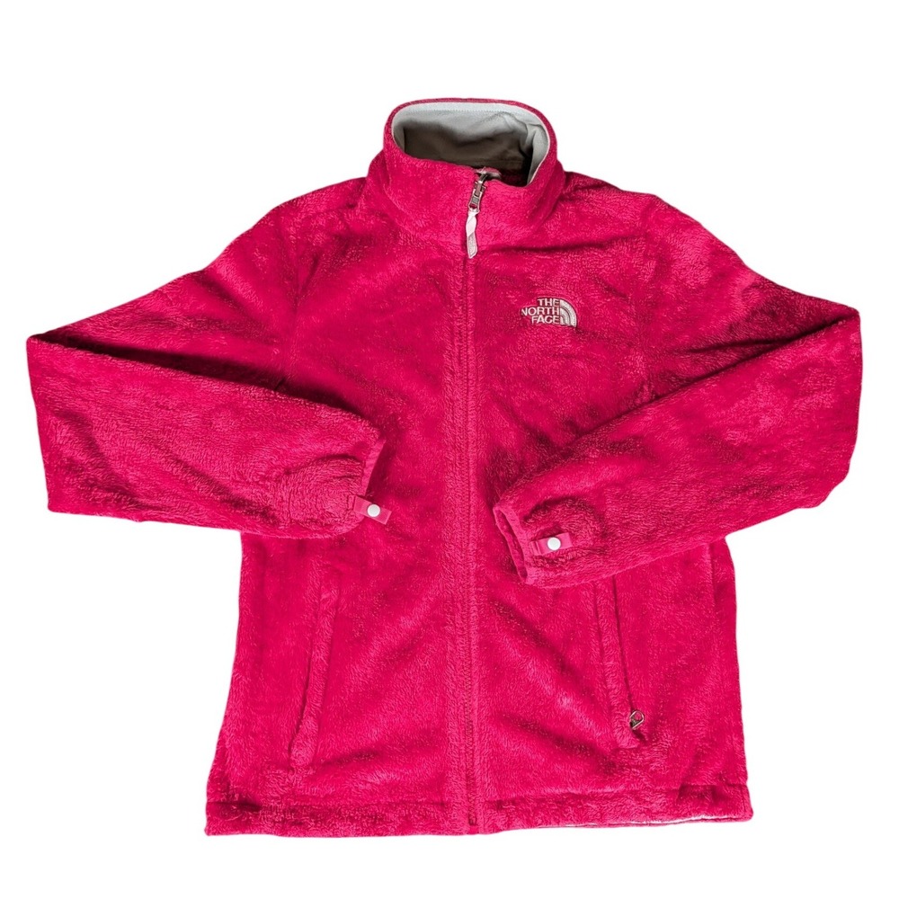 The North Face Womens Osito Fleece Jacket Pink Full Zip High Pile Soft S